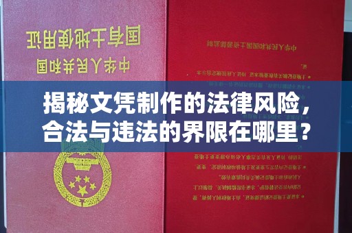 金安揭秘文凭制作的法律风险，合法与违法的界限在哪里？