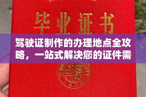 金安驾驶证制作的办理地点全攻略，一站式解决您的证件需求