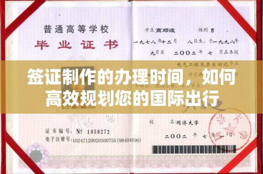 金安签证制作的办理时间，如何高效规划您的国际出行
